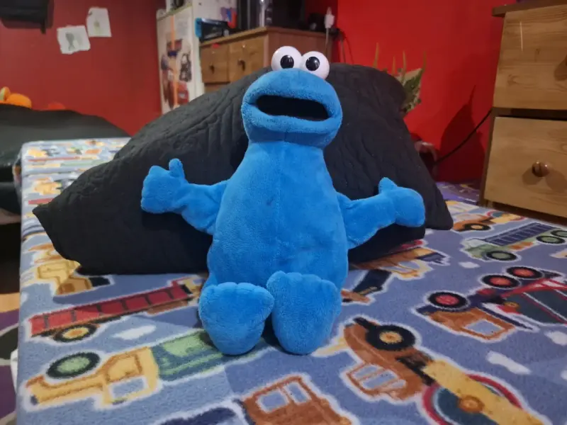 Peluche de Monstruo de las Galletas Azul - 5
