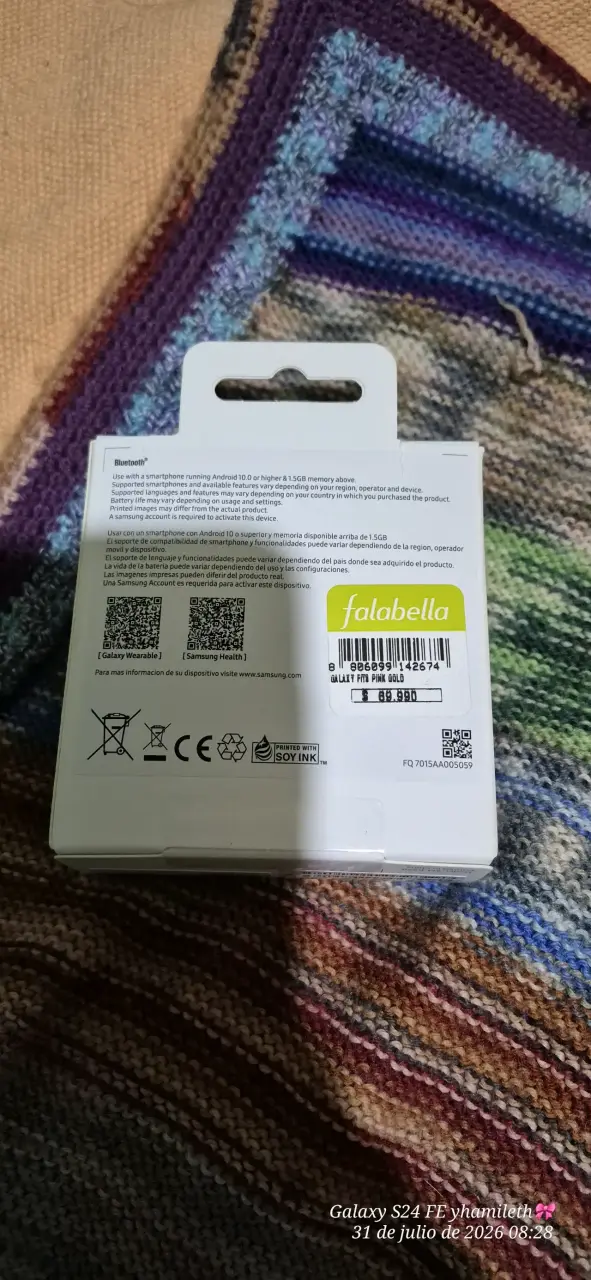 Smartwatch Samsung Galaxy Fit3 Rosa - 2