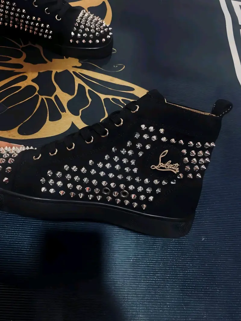 Zapatillas negras Louboutin - 3