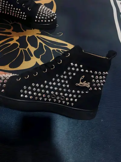 Zapatillas negras Louboutin - miniatura 3