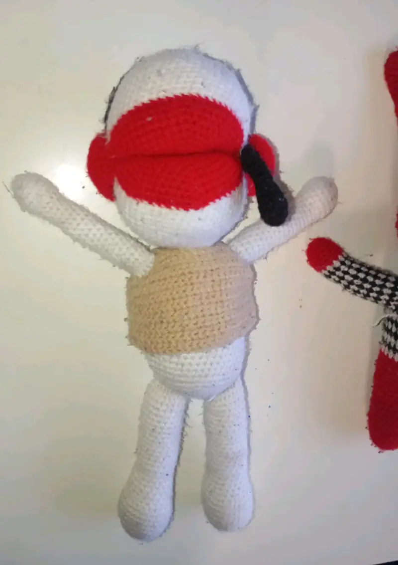Tres Peluches artesanal tejidos a crochet de 31 M - 3