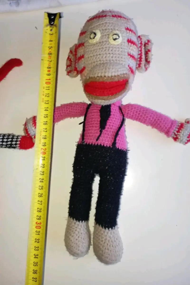 Tres Peluches artesanal tejidos a crochet de 31 M - 5