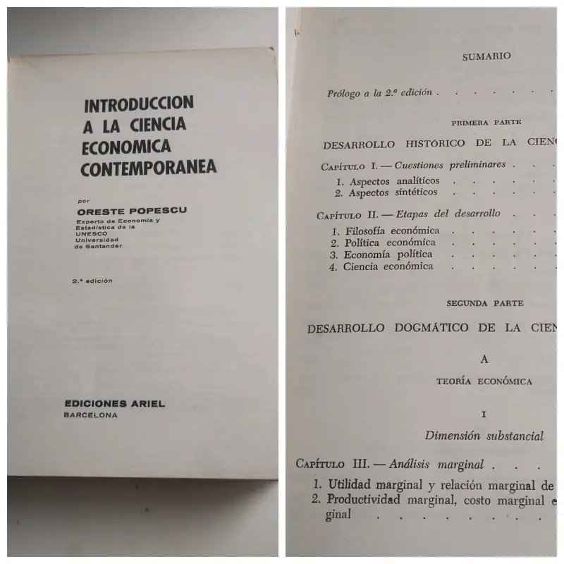 Libro Introducción a la Ciencia Económica Contemporánea - 2