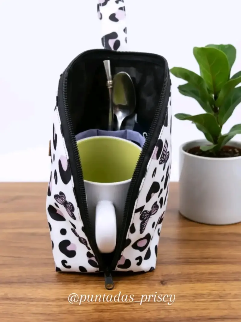 Porta tazon o mate,estampado animal print - 2