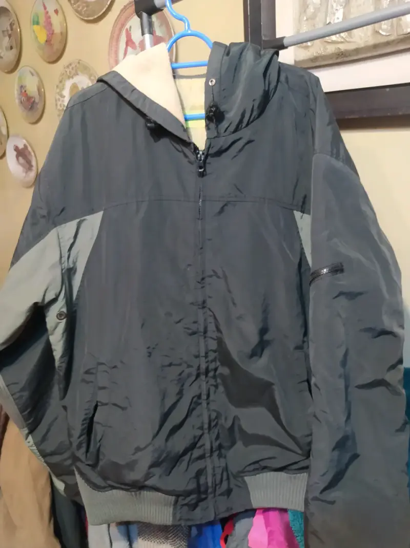 Chaqueta cortaviento azul unisex - 2