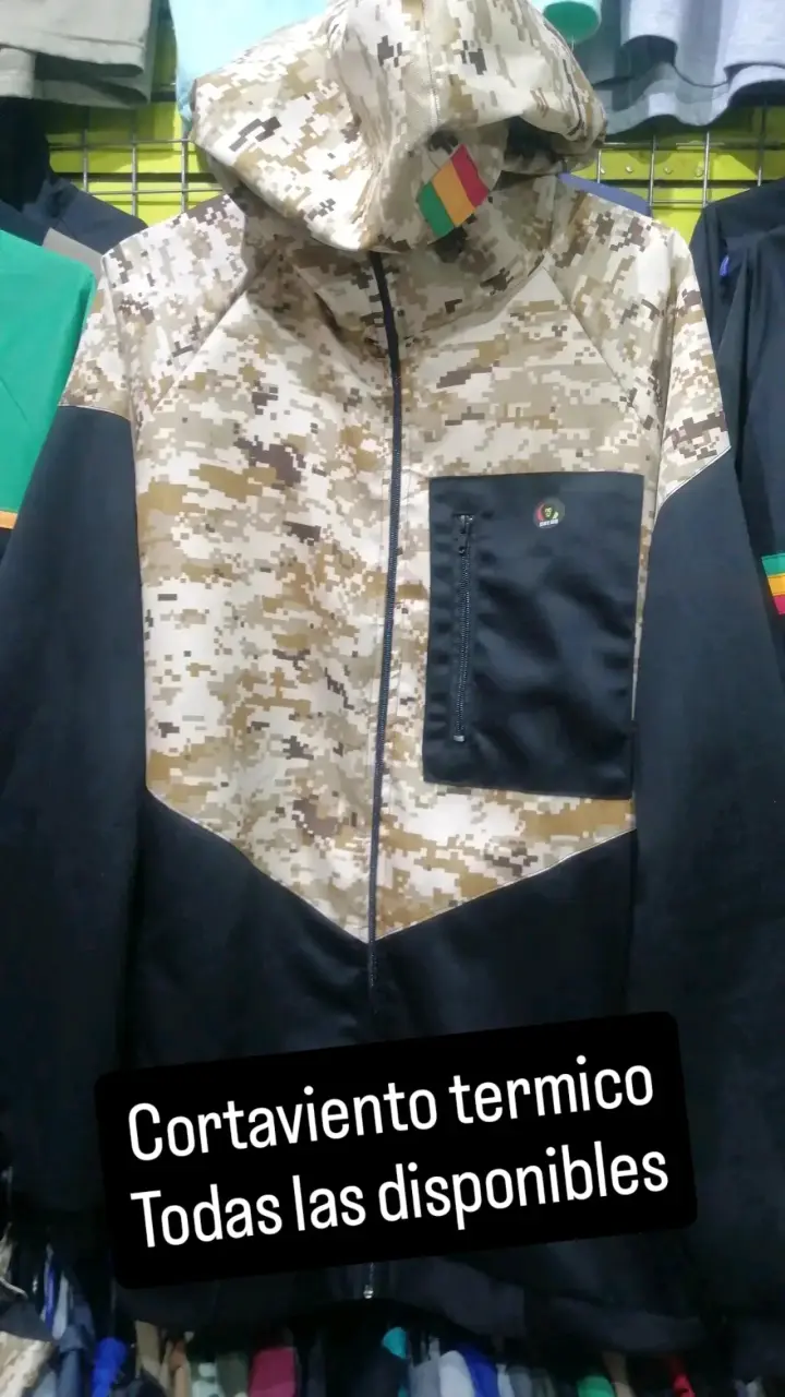 Cortaviento térmico camuflaje para hombre