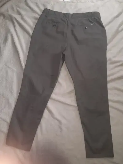 Pantalones grises Society Shop talla 48 - miniatura 1