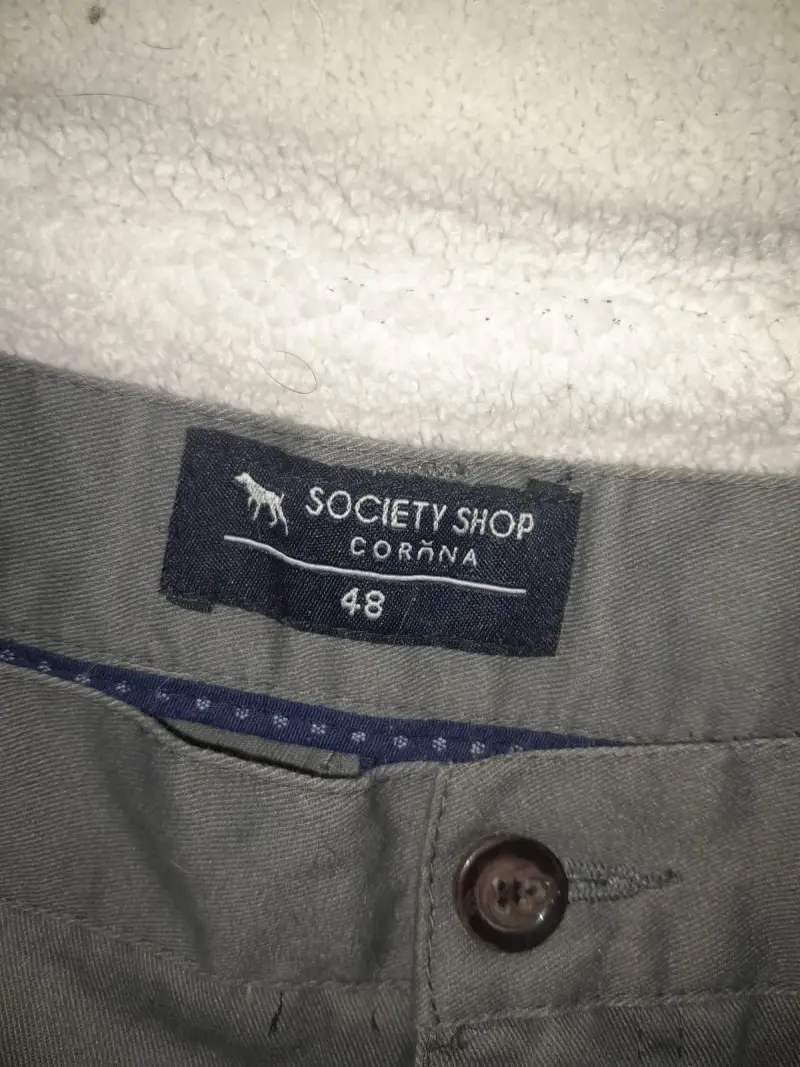 Pantalones grises Society Shop talla 48 - 4