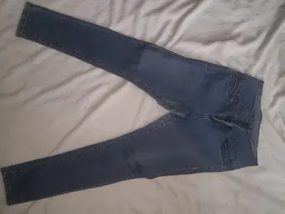 Jeans ajustados azul talla 42 para mujer - miniatura 1