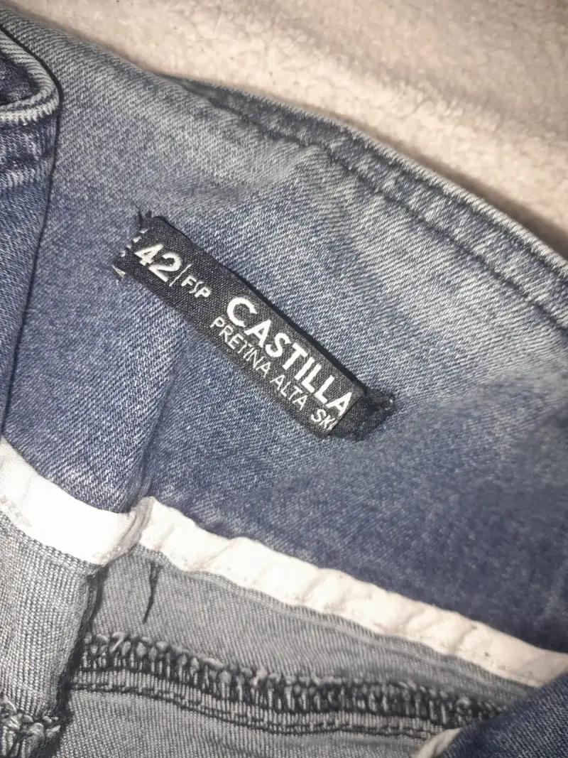 Jeans ajustados azul talla 42 para mujer - 3