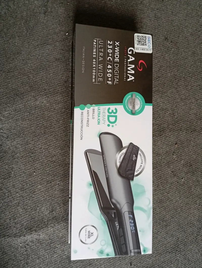 Plancha de Pelo Gama X-Wide Digital 3D Therapy