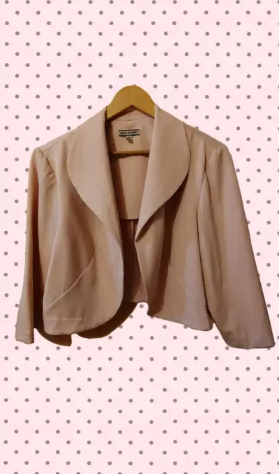 Blazer corto rosa pastel Maya Brooke elegante - miniatura 1