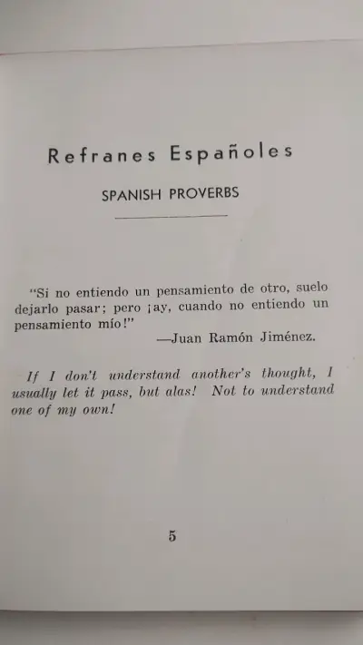 Libro de refranes españoles Clifford H. Galloway - miniatura 3