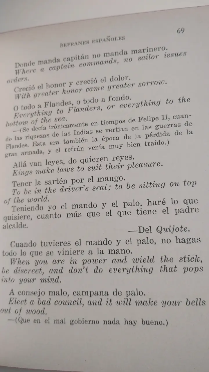 Libro de refranes españoles Clifford H. Galloway - 4