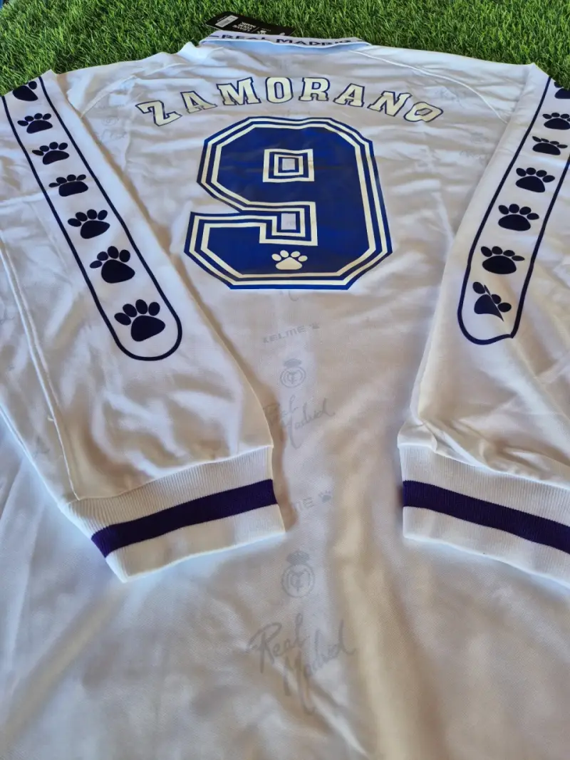 Camiseta Real Madrid Retro 1994 " Zamorano 9" - 5