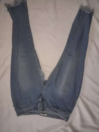 Jeans azul desgastado para mujer talla 44 - miniatura 1