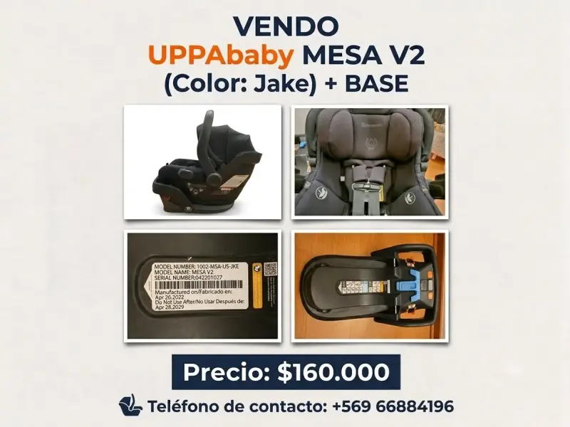 Silla de Auto UPPA Baby Mesa V2 con Base Color Jake