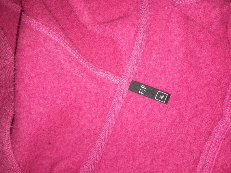 Polerón con capucha fucsia talla XL - 3