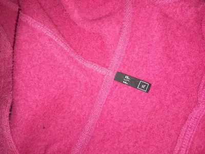 Polerón con capucha fucsia talla XL - miniatura 3