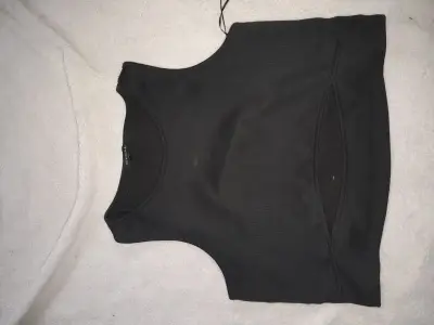 Top negro sin mangas Fashionpar L - miniatura 1