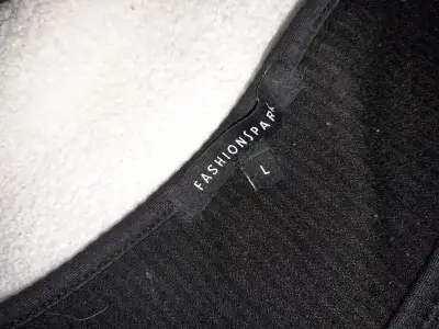Top negro sin mangas Fashionpar L - miniatura 2