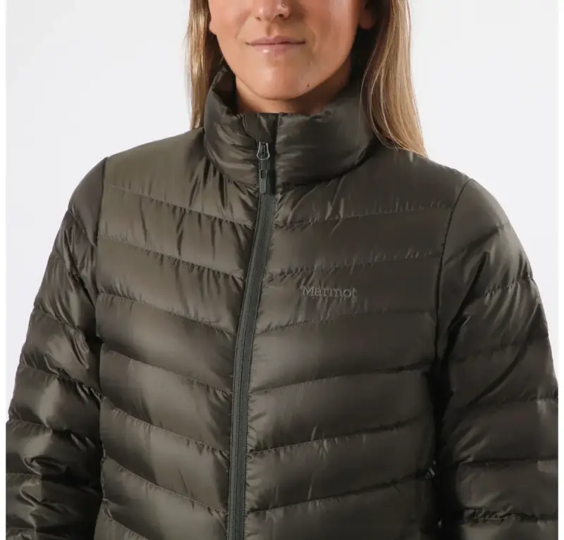 Chaqueta de plumas Marmot verde para mujer - 1