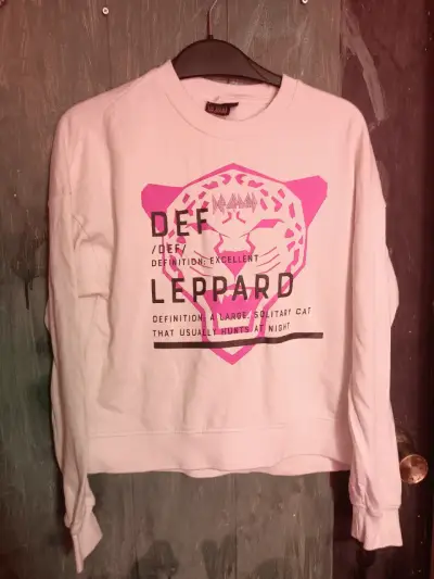 Polerón blanco Def Leppard para mujer Talla XS - miniatura 1