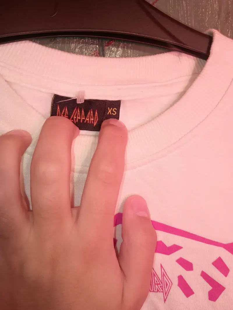 Polerón blanco Def Leppard para mujer Talla XS - 3