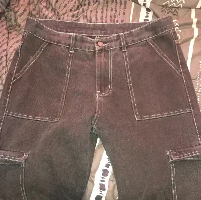 SHEIN Pantalones cargo de mezclilla para hombre L - miniatura 1
