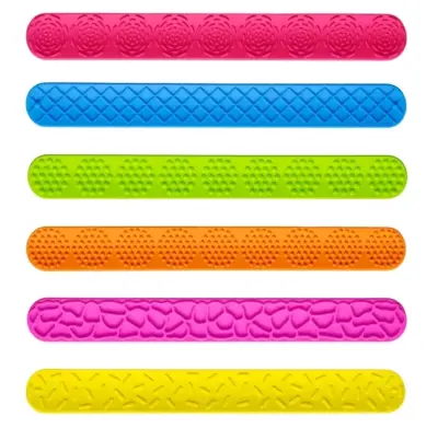 Pack 6 Pulseras Sensoriales texturas y colores - miniatura 2