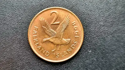 Moneda suiza de 5 francos de 1933+Falklands 2 pen. - miniatura 5
