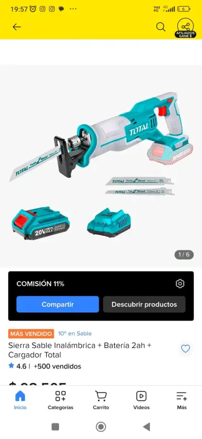 Sierra inalambrica Total - miniatura 5