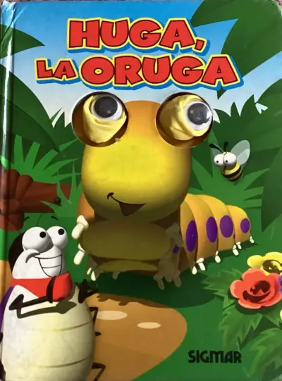 Libro infantil 'Huga, la Oruga' con ojos móviles - miniatura 1
