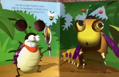 Libro infantil 'Huga, la Oruga' con ojos móviles - miniatura 2
