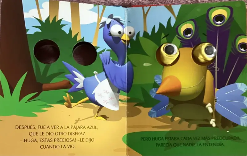 Libro infantil 'Huga, la Oruga' con ojos móviles - 3