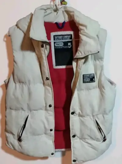 Parka superdry sin mangas talla s, m - miniatura 1