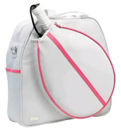 Bolso de Tenis Blanco con Detalles Rosados - miniatura 1