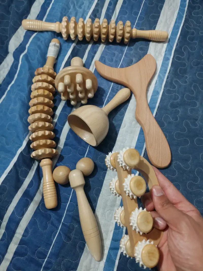 Set de Masajeadores de Madera para Relajación - 1