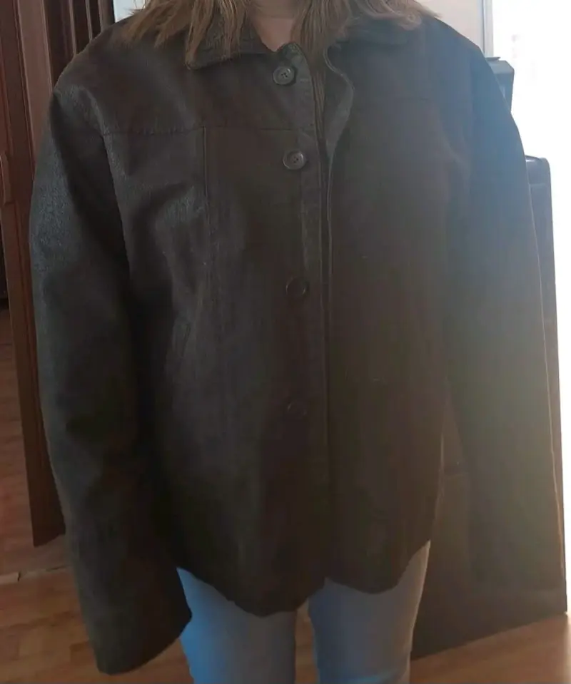 Chaqueta de cuero marrón - 6