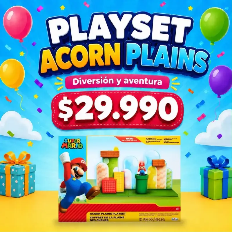 Playset Interactivo Super Mario Escenario de Selva - 2
