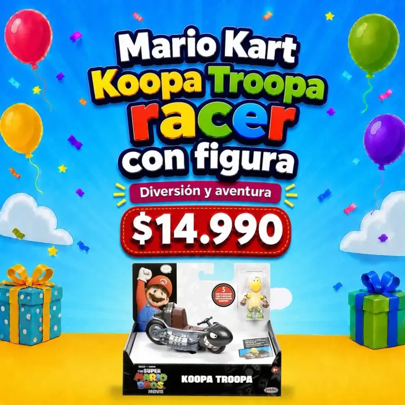 Figura de Mario Kart con vehículo y personaje - 3