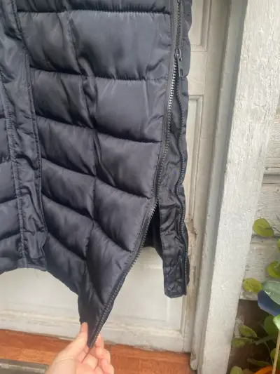 Abrigo largo negro con capucha Canada Weathergear - miniatura 5