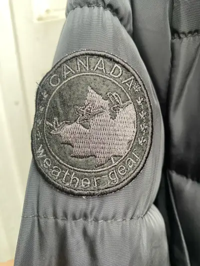 Abrigo largo negro con capucha Canada Weathergear - miniatura 6