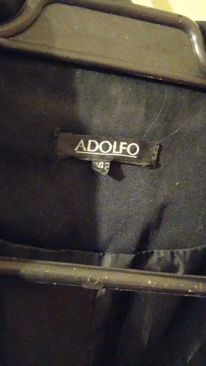 Chaqueta negra con cierre y detalles Adolfo - 2