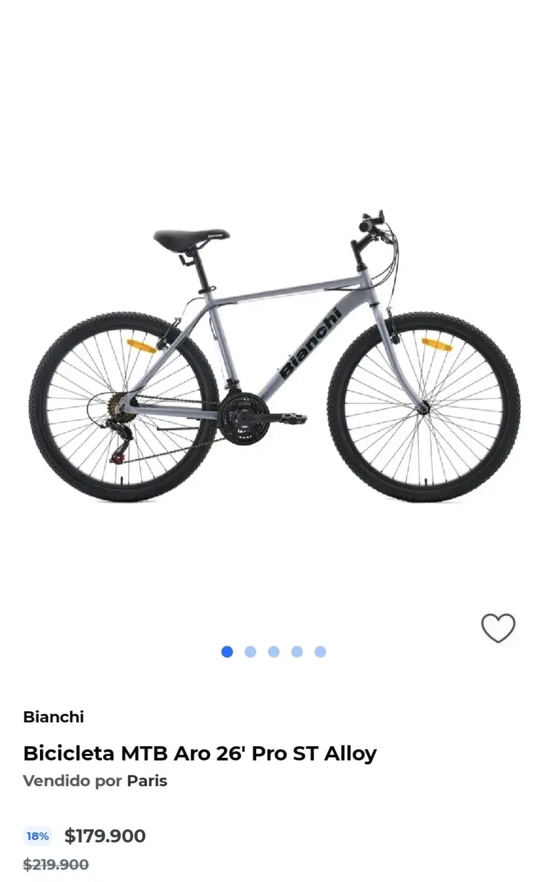 Bicicleta MTB Bianchi Aro 26 Nueva - 4