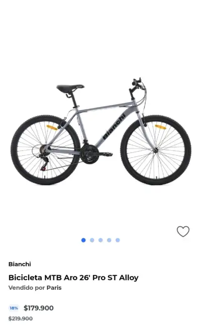 Bicicleta MTB Bianchi Aro 26 Nueva - miniatura 4