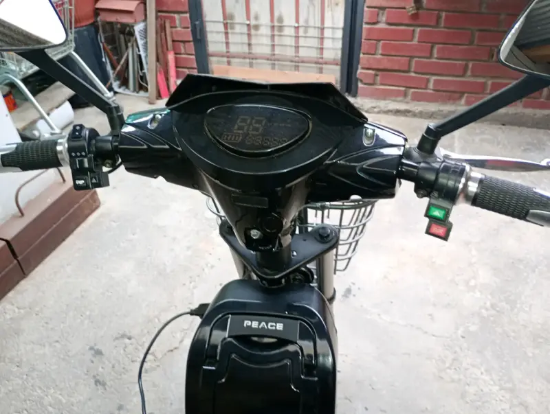 Bicicleta eléctrica con batería recargable y portaequipaje - 5
