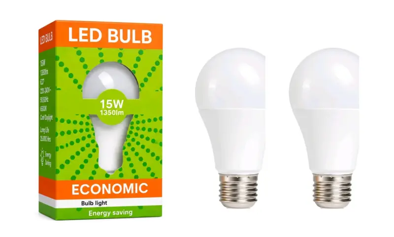 Pack de 2 ampolletas LED 15W económicas