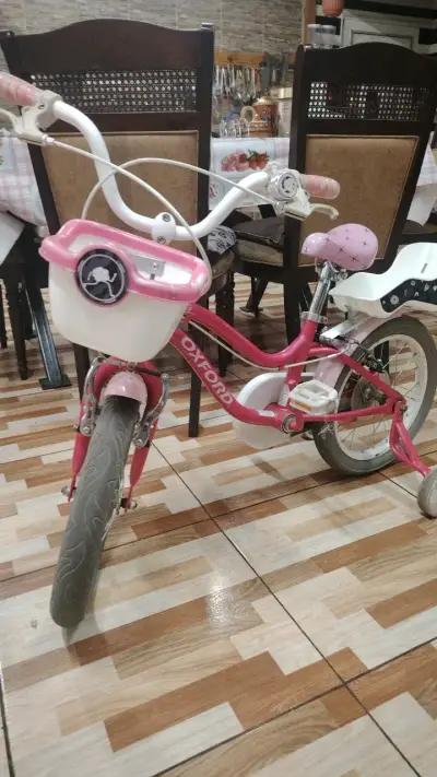 Bicicleta infantil Oxford rosa con canasto - miniatura 1