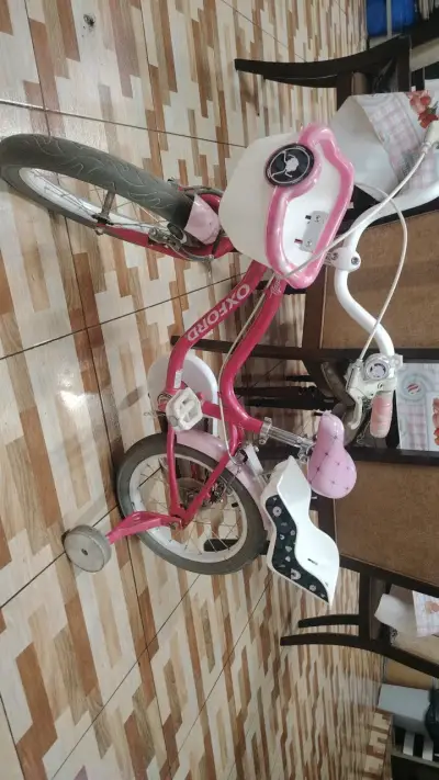 Bicicleta infantil Oxford rosa con canasto - miniatura 2